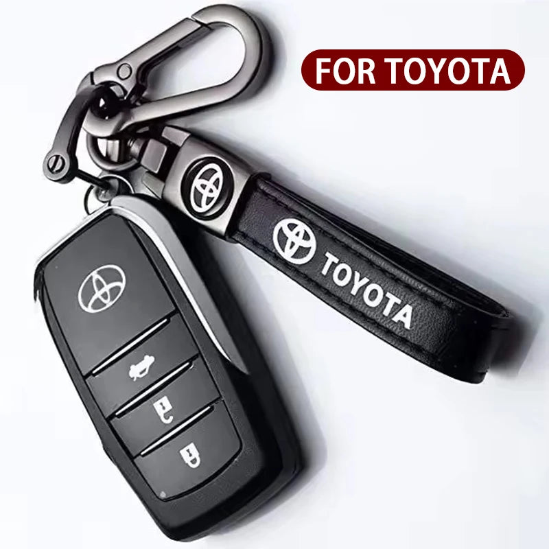 Μπρελόκ Κλειδιών Toyota Corolla με Κράμα Ψευδαργύρου και Δέρμα, Αξεσουάρ Κλειδιών Αυτοκινήτου για Μοντέλα Toyota