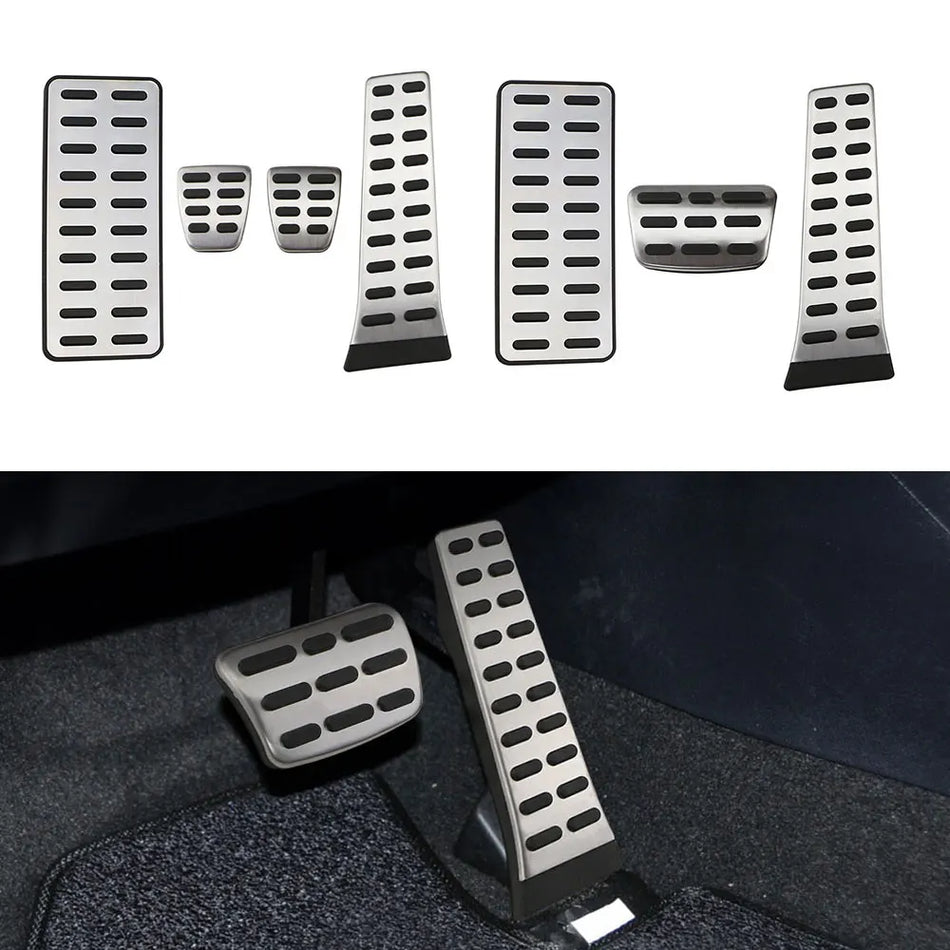 Pedal Protection Cover Set for Kia Sportage 3 SL LHD, Stainless Steel and Rubber