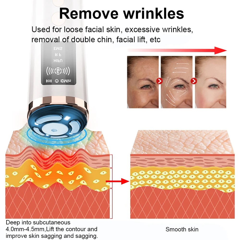 Hifu Face Lifting Facial Massage EMS Facial Microcurrent Skin Rejuvenation Anti-aging Facial Lifting Massager Mini Hifu Machine