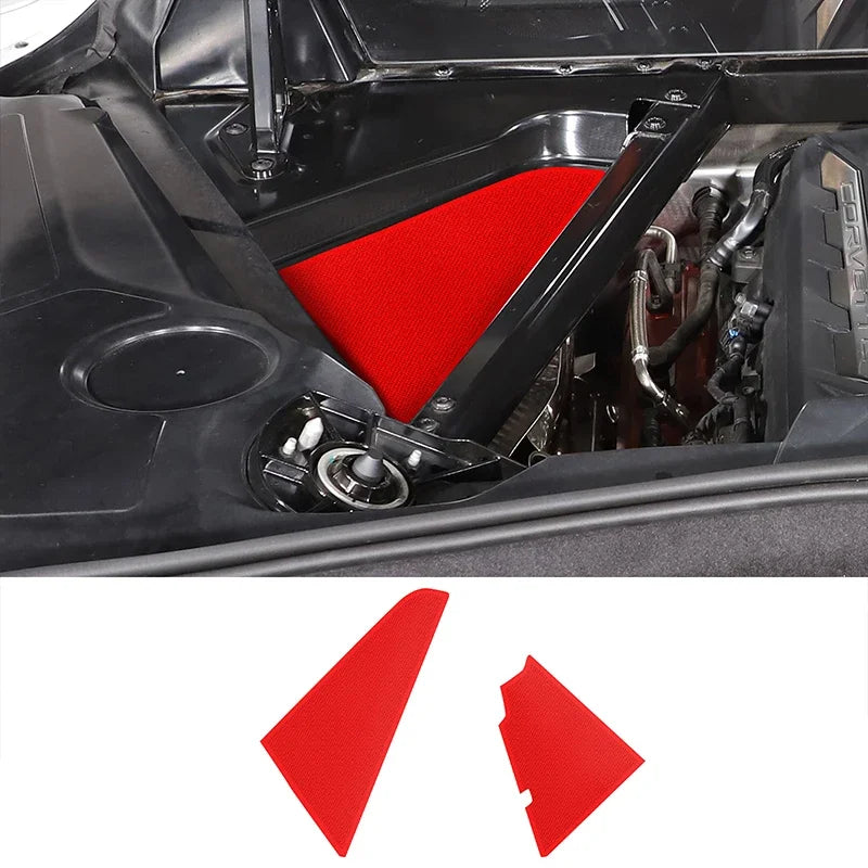 Griglia di Ventilazione in Rete di Lega di Alluminio Rosso per Cofano per Chevrolet Corvette C8