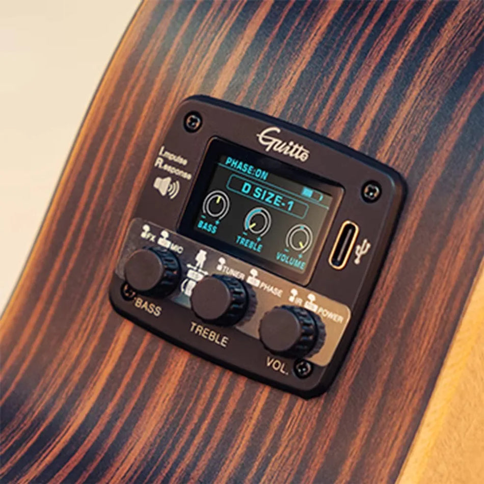 GGP-04 Akustický kytarový snímač s multifunkčním vibračním IR pro streamování