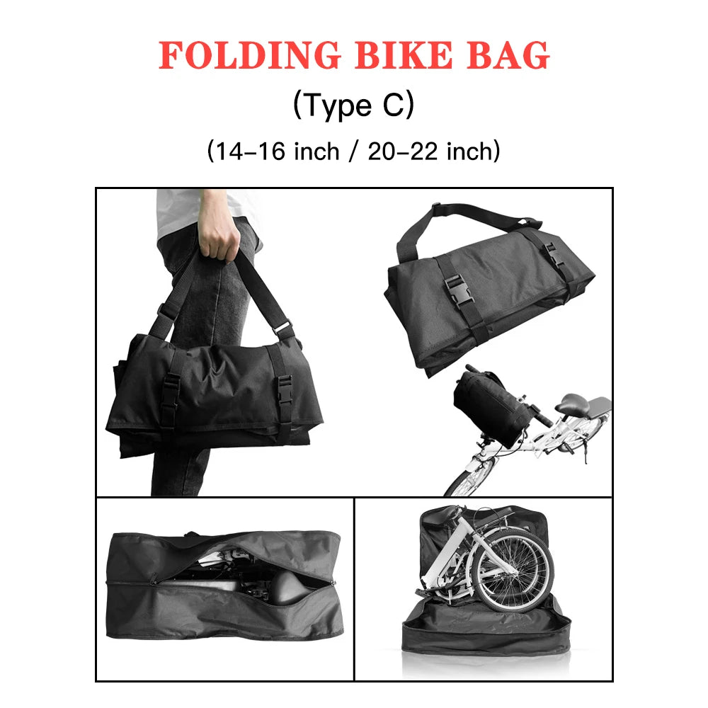 Folding Bike Travel Bag Fits 14-26 Inch Bikes &ndash; Rainproof