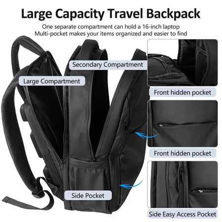 Lixada Backpack With Cooling Fan &ndash; Three-Stage Wind