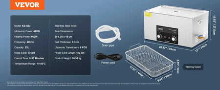 Ultrasonic Cleaner 2 To 30L With Heater And Timer 22L / spain