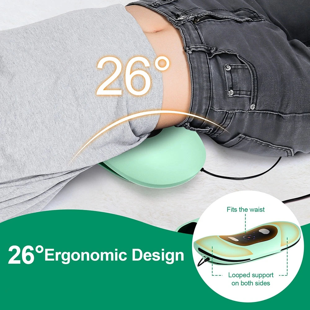 Electric Lumbar Traction Massager &ndash; Adjustable Vibration for Ultimate Back Support