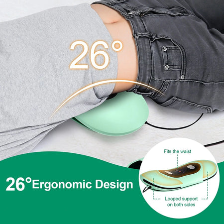 Electric Lumbar Traction Massager &ndash; Adjustable Vibration for Ultimate Back Support
