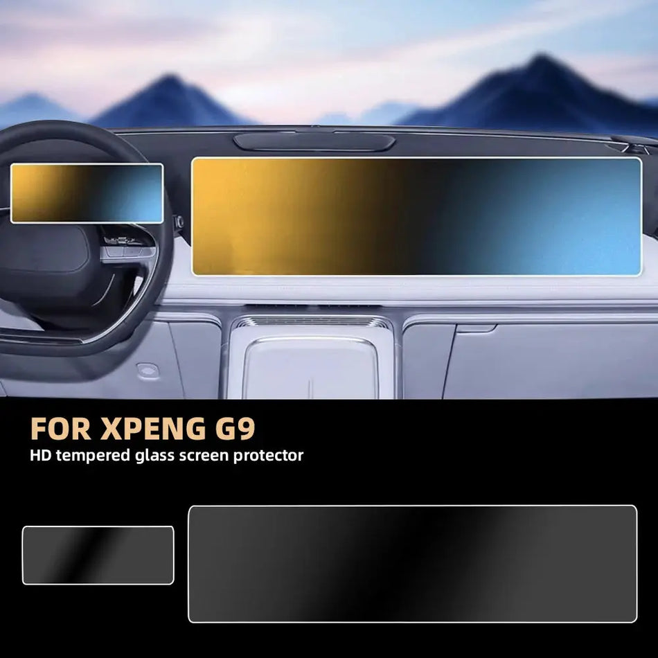 Tempered Glass Screen Protector For XPeng G9 GPS Navigation Display by InterCyprus Trading Ltd