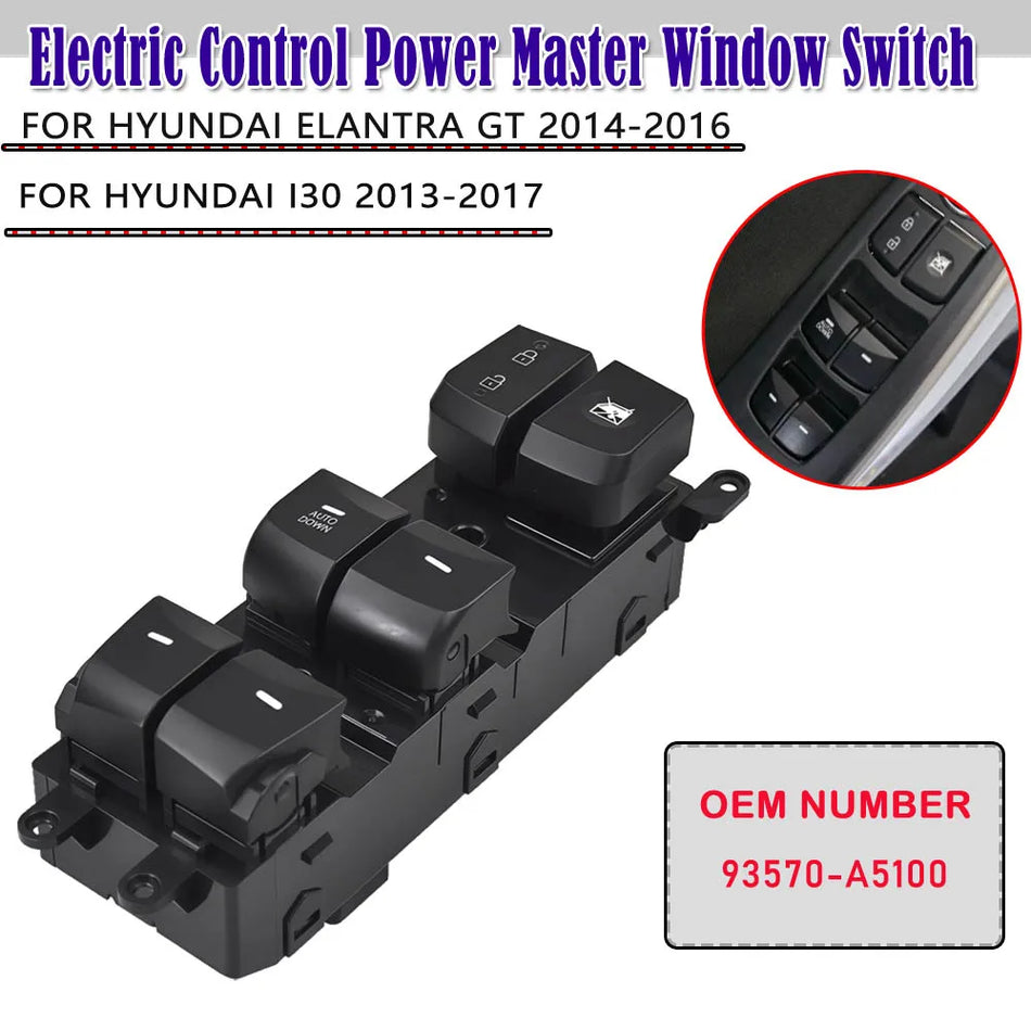 ABS Window Control Switch For Hyundai I30 Elantra GT 2014-2017