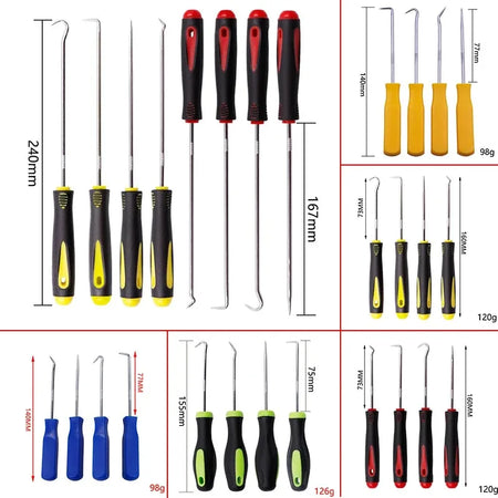 Heat-resistant Antislip Hook Pick Set - 4pcs Car Repair Tool Kit