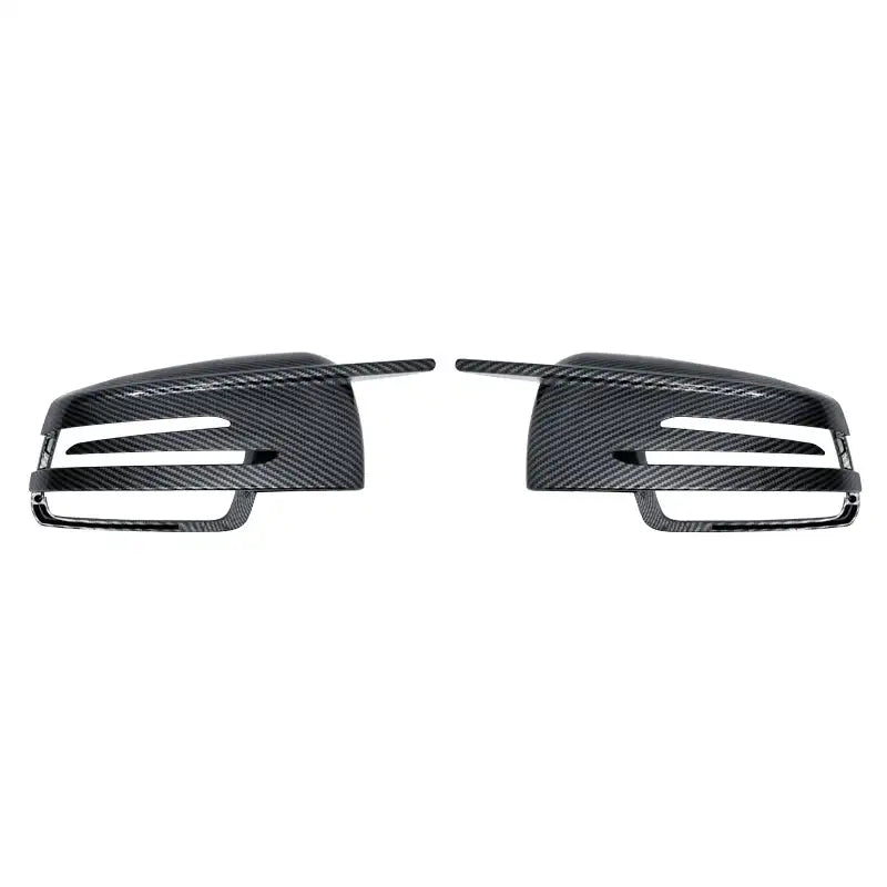 Black Side Mirror Cap Covers For Mercedes Benz Models carbon fiber