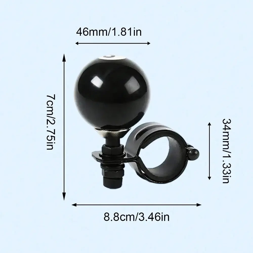 Black 8 Ball Steering Wheel Booster Universal Creative Driving Knob by InterCyprus Trading Ltd