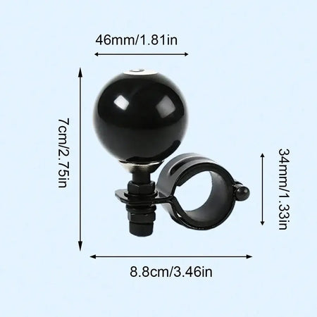 Black 8 Ball Steering Wheel Booster Universal Creative Driving Knob by InterCyprus Trading Ltd