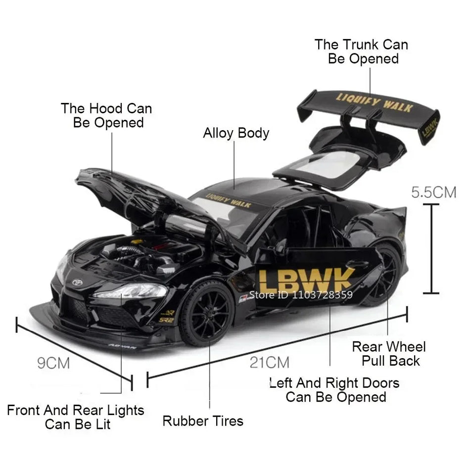 Model de mașină din metal turnat 1:22 pentru Honda NA1 Supra