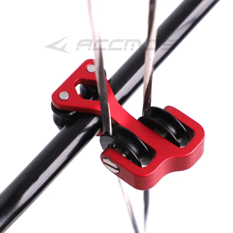 Bow String Separator for Compound Bow Aluminum Roller Cable Slide, 10mm Bar