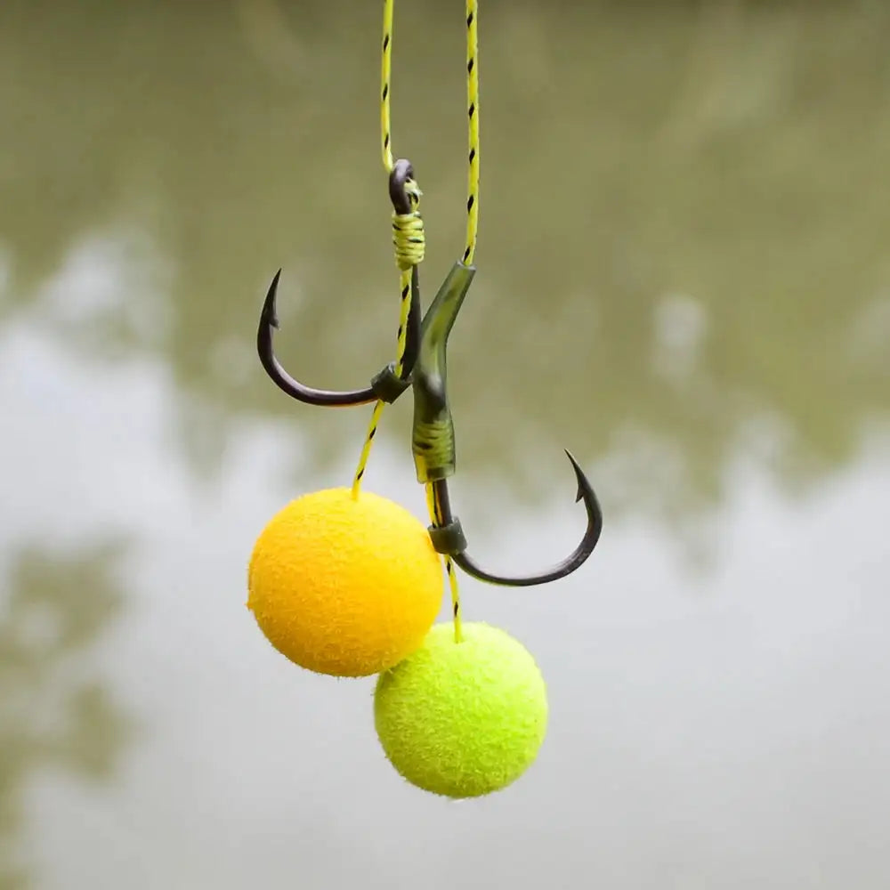 Hirisi 50pcs Barbed Carp Hooks Eye High Carbon Steel 8001