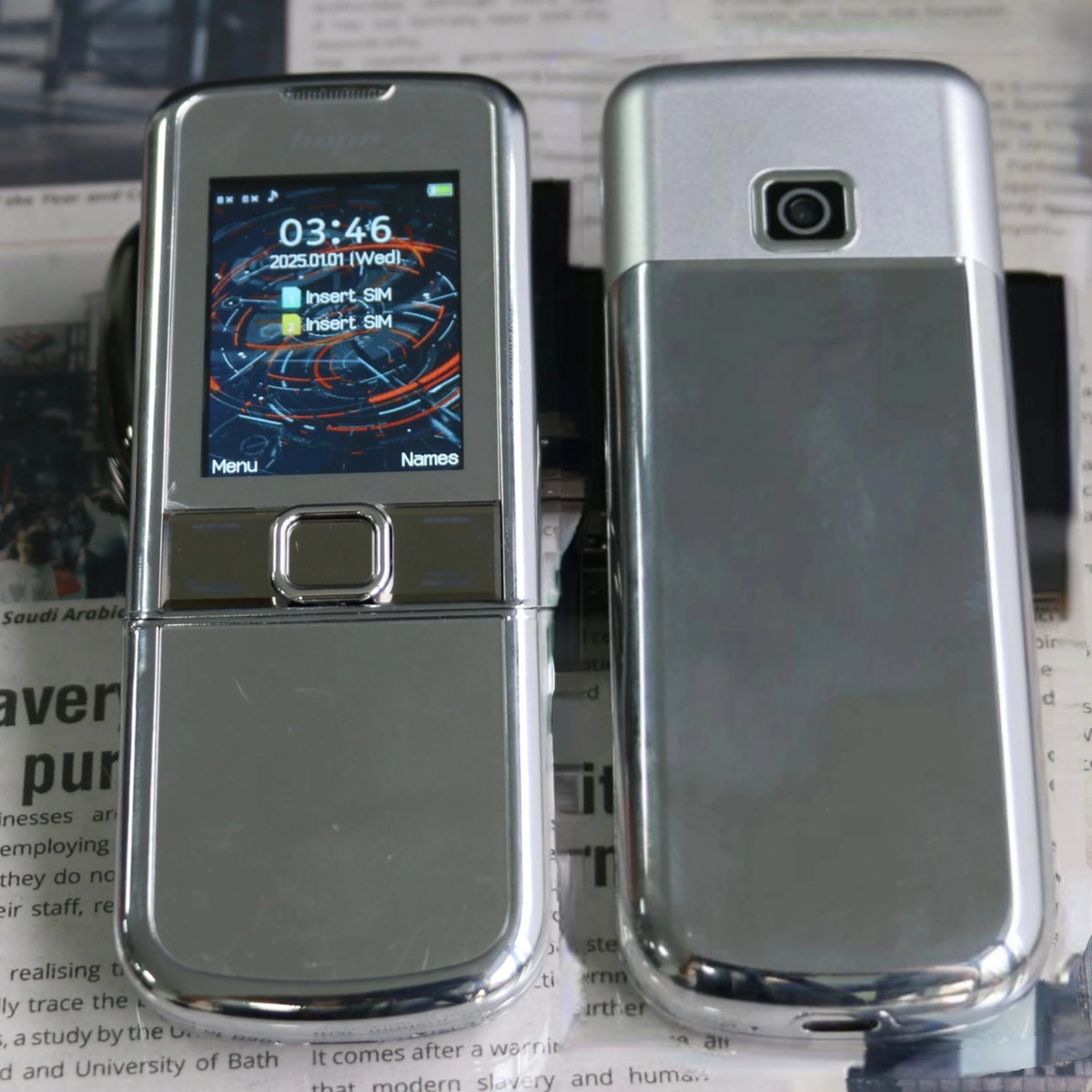 8800 Classic Slider Senior Phone &ndash; Big Button Convenience Silver / Standard