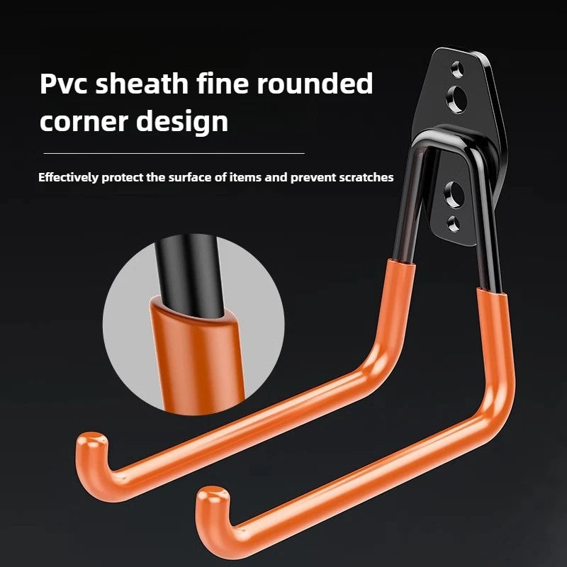 Γάντζος Αποθήκευσης Ποδηλάτου Βαρέως Τύπου για Στήριξη στον Τοίχο, Μεταλλικός Φορτίου