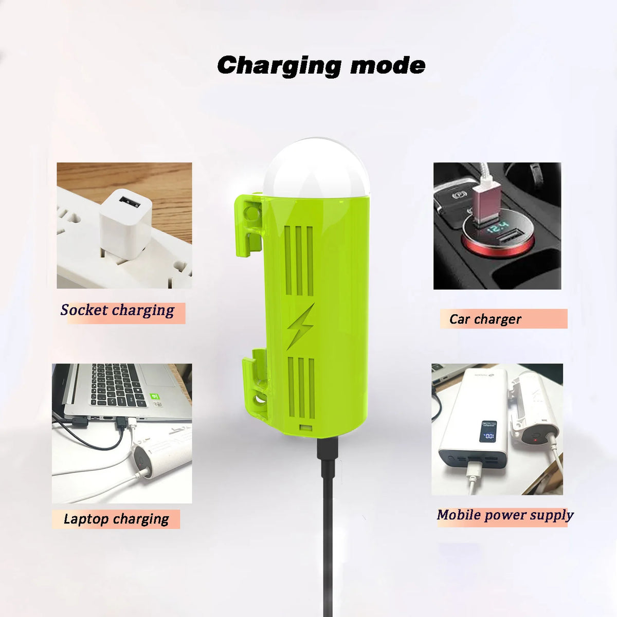 Camping Shower Pump &ndash; LED Lamp and IPX8 Waterproof