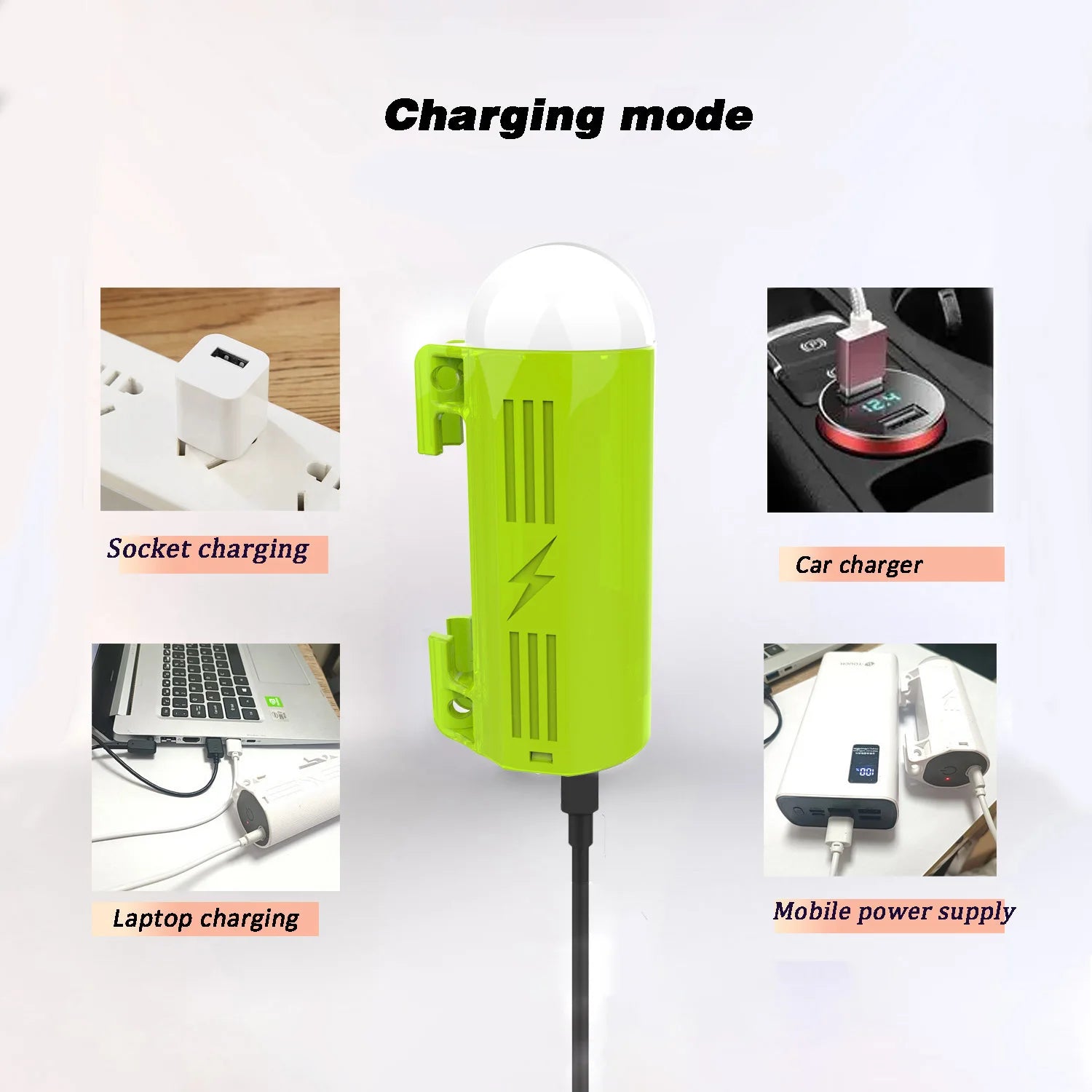 Camping Shower Pump &ndash; LED Lamp and IPX8 Waterproof