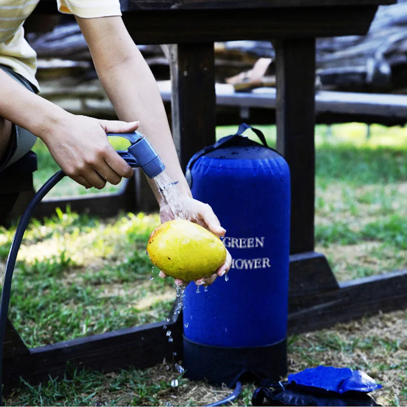 Lohascamping Outdoor Pressure Shower Portable 11L Inflatable Camping Bathing Bag