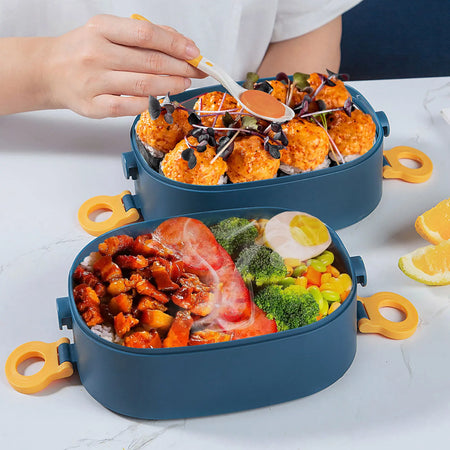 2000ML Lunch Box Portable 3 Layer Bento Box &ndash; Leakproof