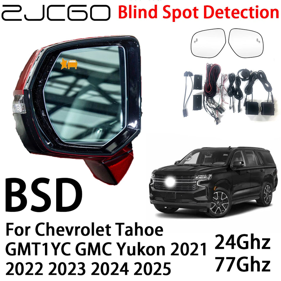 Aklosios zonos aptikimo radarų įspėjimo sistema Chevrolet Tahoe galinio bamperio dvigubais MMWave radarų jutikliais