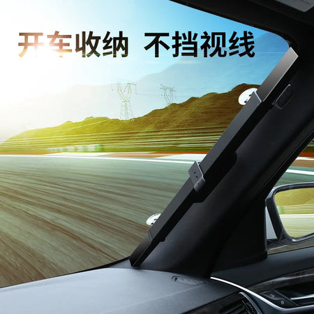 Automatic Retractable Car Sunshade &ndash; Heat-Insulating Front Windshield Protection