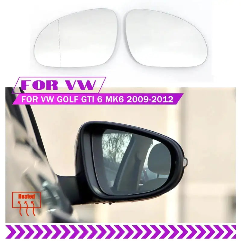Sostituzione del vetro dello specchio riscaldato VW Golf GTI MK6 Sinistro Destro