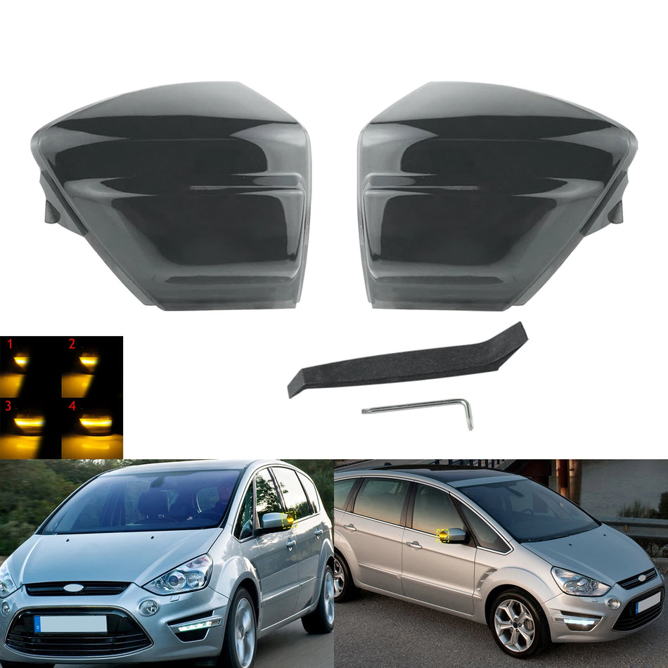 Feu de signalisation à LED dynamique pour rétroviseur latéral pour Ford S-Max Kuga C-Max Galaxy