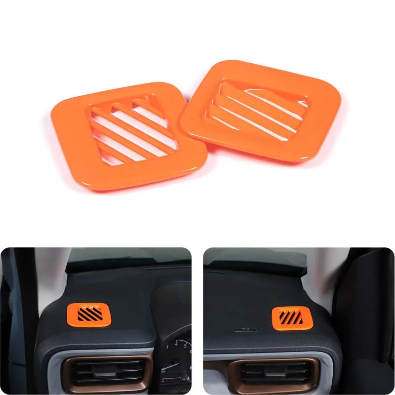 Ford Maverick Dashboard Air Outlet Frame Sticker Orange, Made of ABS plastike za zaščito notranjosti