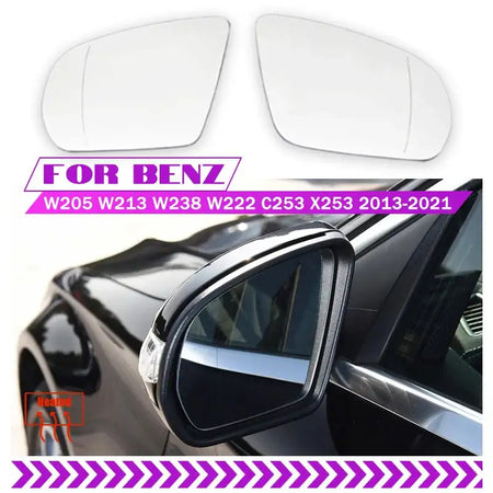 Replacement Heated Blind Spot Rear Mirror Glass For Mercedes