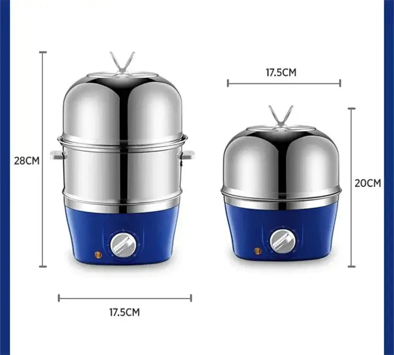 Electric Egg Boiler Double Layer Breakfast Maker Pro
