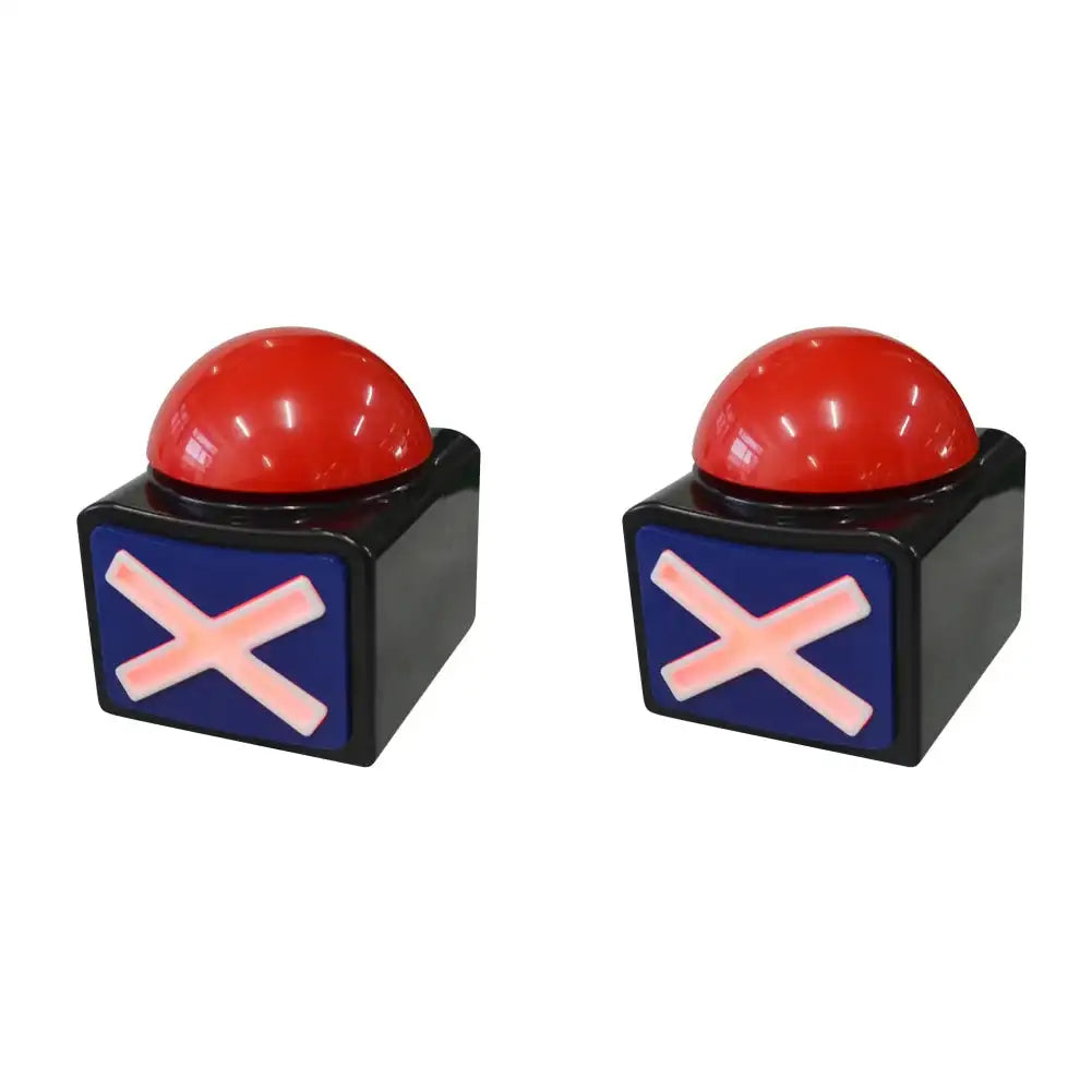 Red Buzzer Button Box With Sound And Light For Game Shows 2PCS
