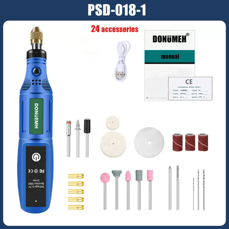 Mini Wireless Rotary Tool Kit - USB Rechargeable Engraving and Polishing Pen PSD-018-1-group1