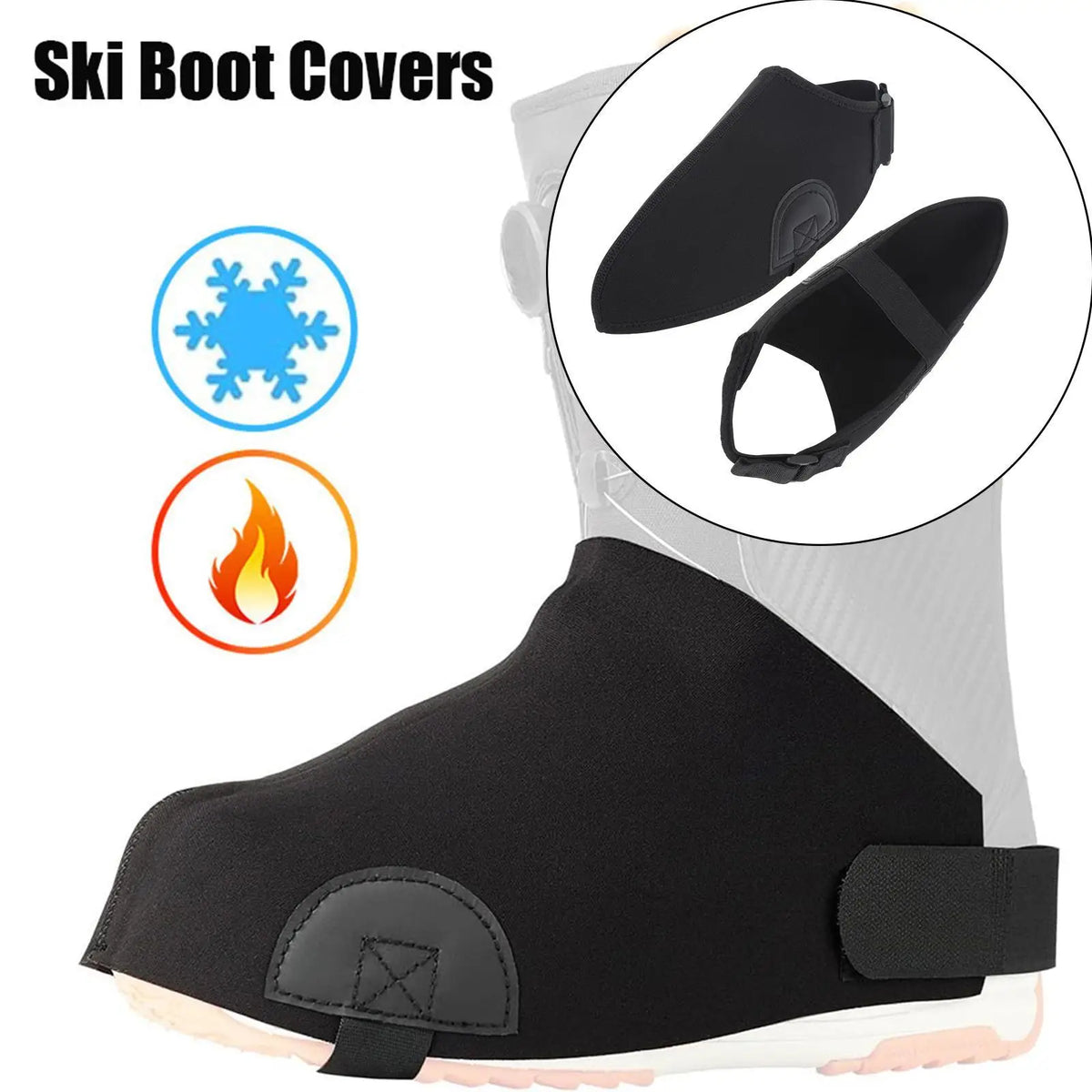 Ski Boot Covers Neoprene Non Slip &ndash; Lightweight Warmth Default Title