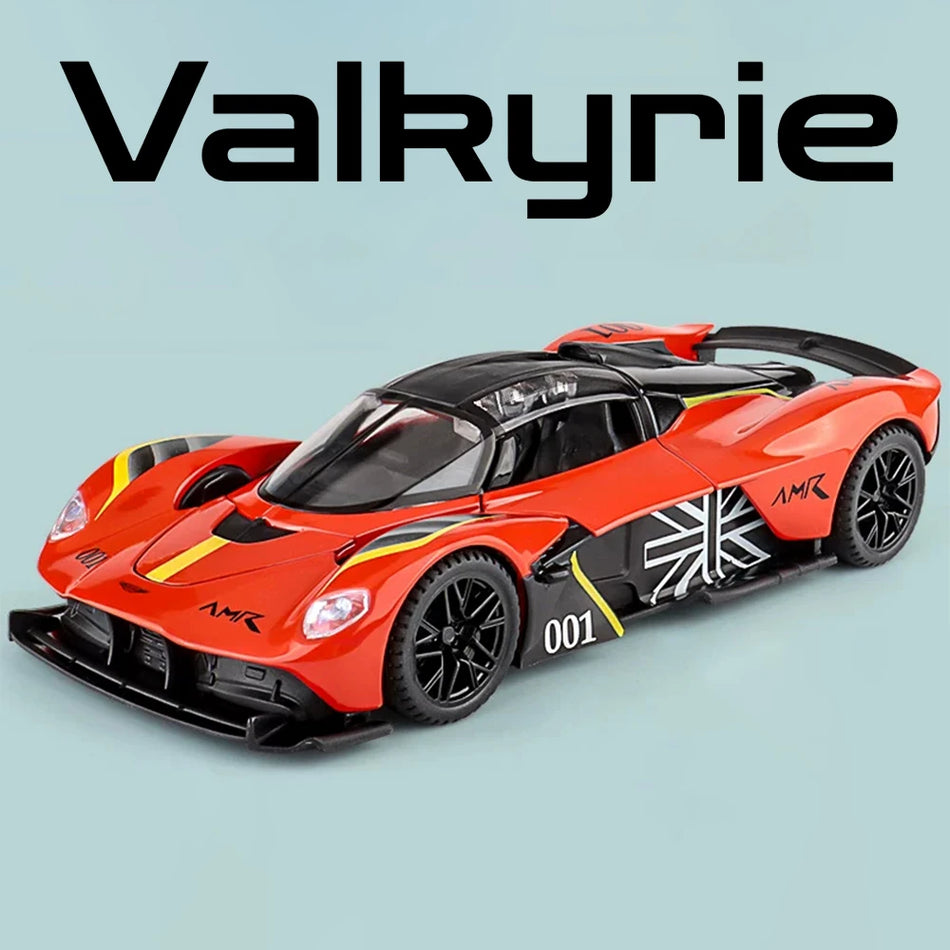 Diecast 1:32 Valkyrie Vulcan modeļa automašīna rotaļlieta, sakausējuma korpuss, atpakaļvilkšanas.