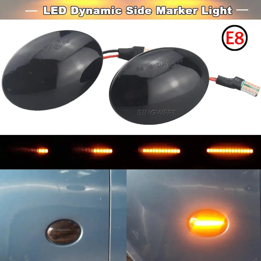 Turn Signal LED Side Marker Light Dynamic Blinker Indicator For Ford Fiesta MK3 MK4 KA Mondeo MK1 Transit Tourneo MK6 MK7 by InterCyprus Trading Ltd
