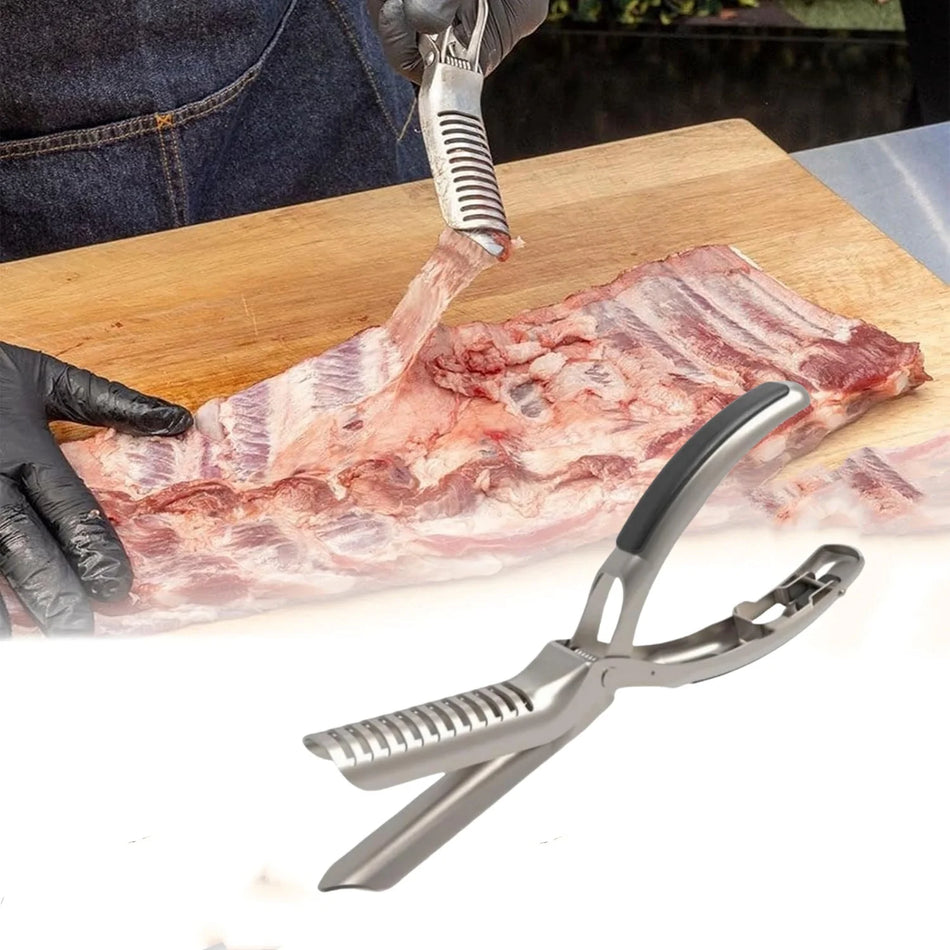 BBQ Rib Membrane Remover Stainless Steel Kit &ndash; Easy Prep