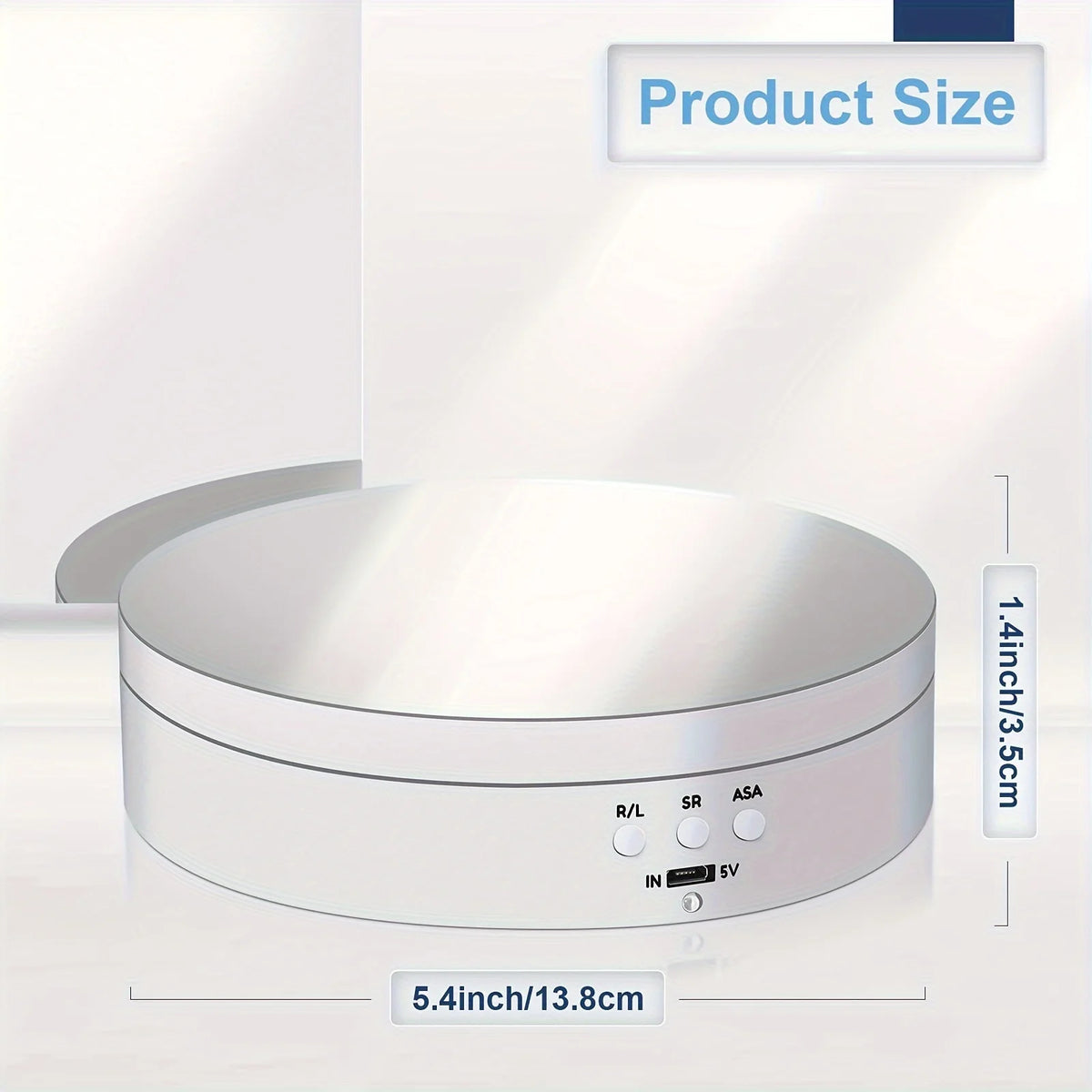 Rotating Display Stand &ndash; USB Cable Included For Photoshoots