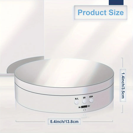Rotating Display Stand &ndash; USB Cable Included For Photoshoots