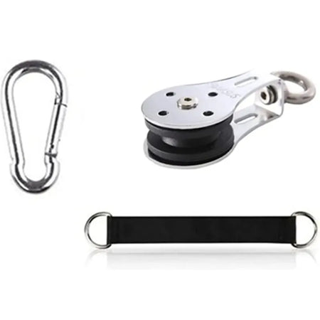 Silent 360&deg; Gym Cable Pulley System for DIY Home Fitness