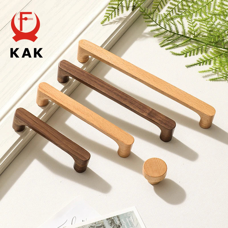 ΚΑΚ Ξύλινα Κουμπιά και Λαβές Κουζίνας από Φύλλο και Καρυδιά