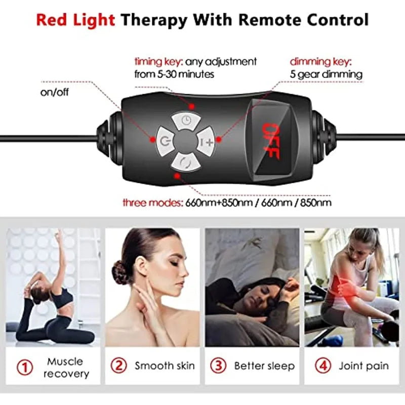 Astarexin LED Red Light Therapy Lamp - Pain Relief Plus