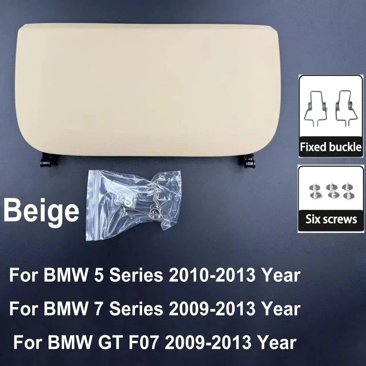 For BMW 5 7 GT Series 2009-2017 F10 F11 F01 F02 F07 Car Seat Back Panel Leather Backrest Storage Pocket Cover by InterCyprus Trading Ltd