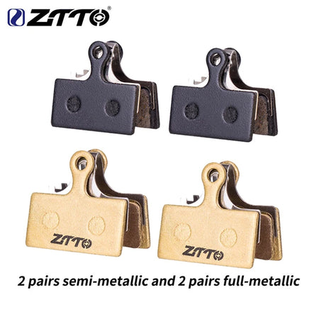 ZTTO 4 Pairs MTB Brake Pads G01S &ndash; Semi And Full Metallic 2 Semi-2 Full Metal