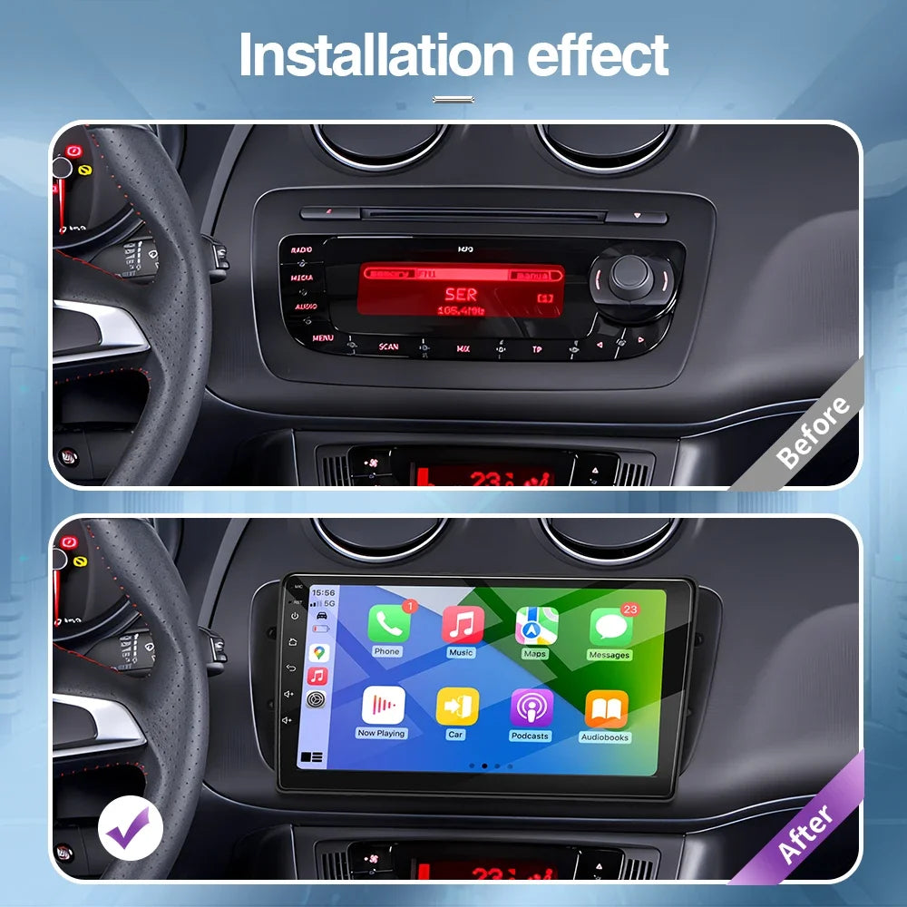 Android Car Radio Seat Ibiza MK4 6J 08-15 - 9Inch CarPlay