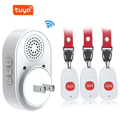 Tuya Caregiver Pager - Smart WiFi SOS Emergency Alert US plug