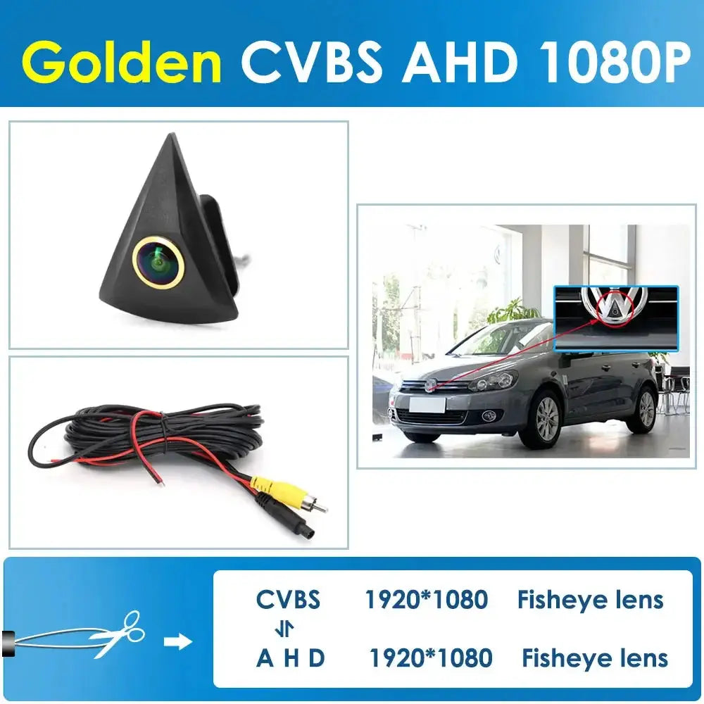 Car Front View Camera 1080P for VW GOLF Jetta Touareg Passat Polo Tiguan Bora Waterproof Wide Degree Logo Embedded For VW by InterCyprus Trading Ltd