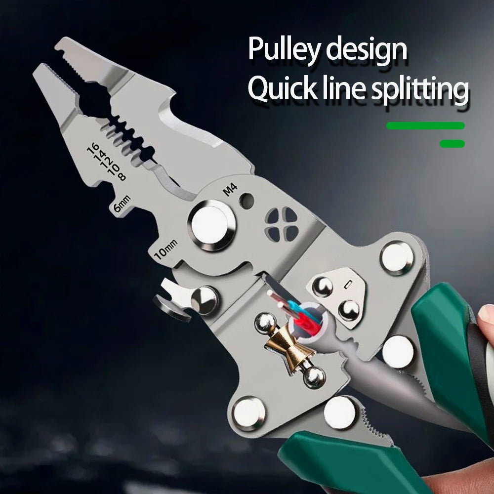 Foldable Wire Stripper Pliers &ndash; Durable Pulley Design