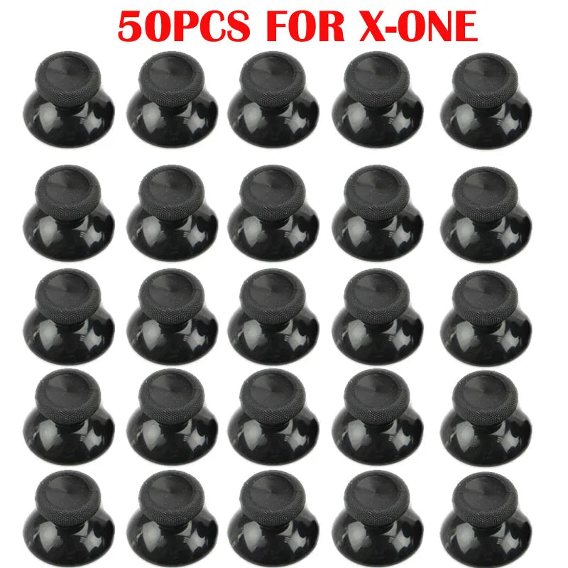 50Pc Analog Joystick Repair Parts for PS4/PS5/Xbox Controllers - VGBUS black